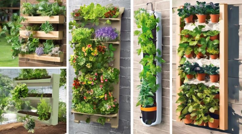 constructing an outdoor vertical garden