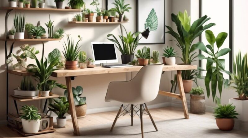 indoor plants for focus