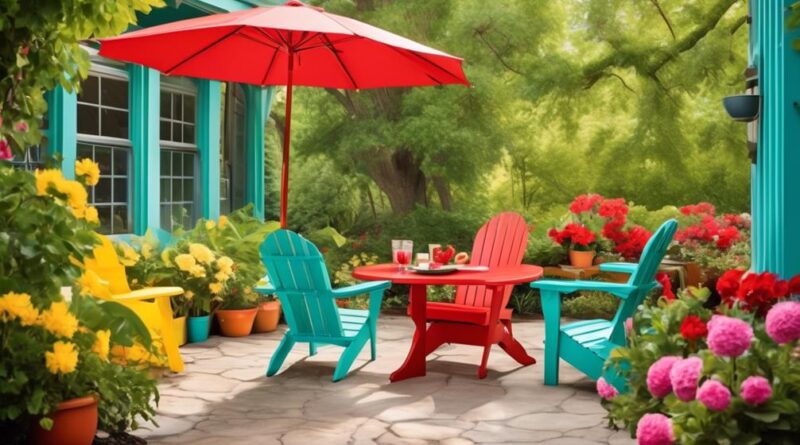 colorful patio furniture inspiration