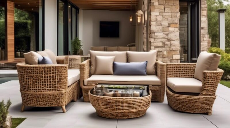 comparing rattan and metal