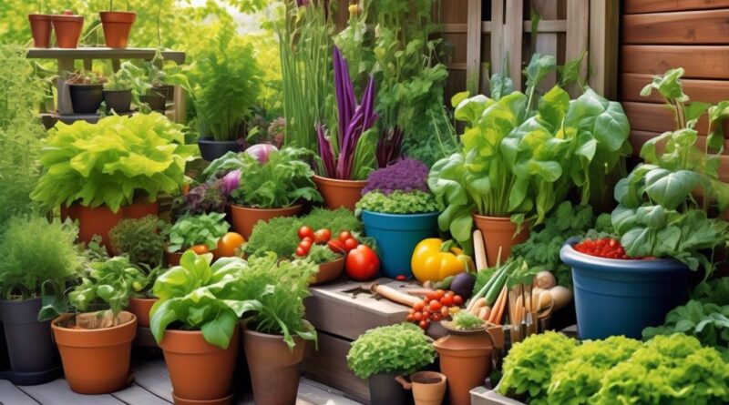 container vegetable gardening success