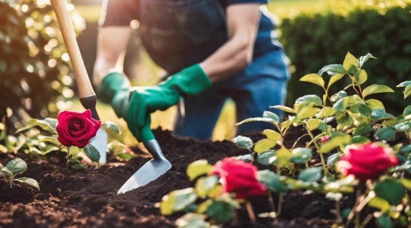 creating a beautiful rose garden