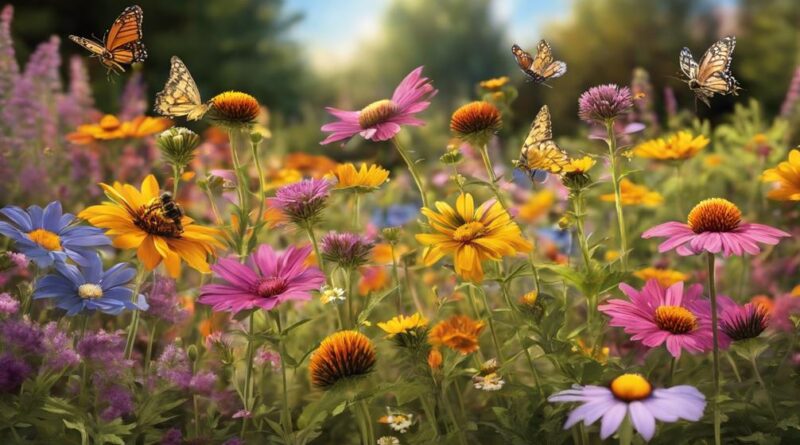 cultivating wildflowers in garden