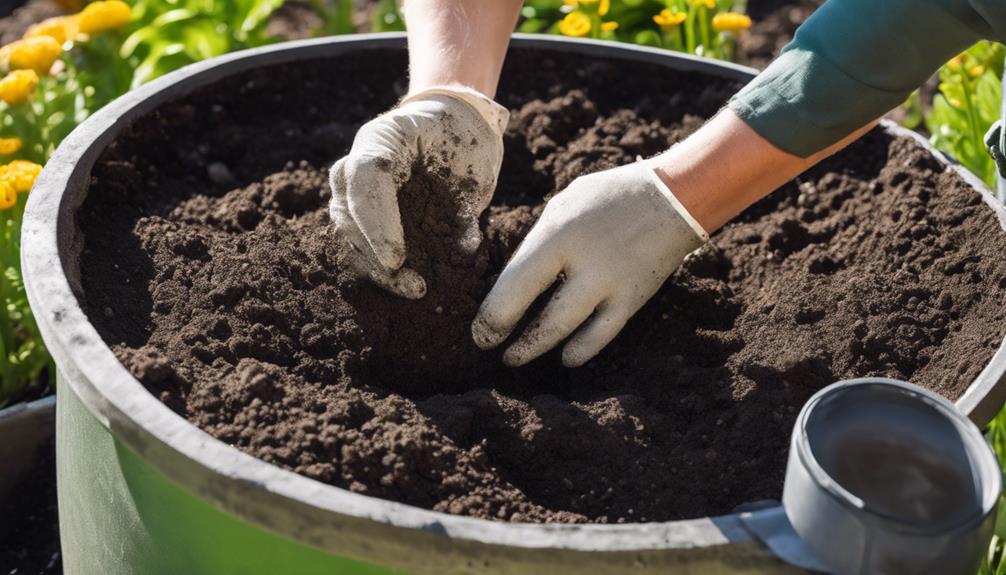 flower bed soil prep