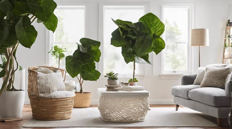 interior design with plants