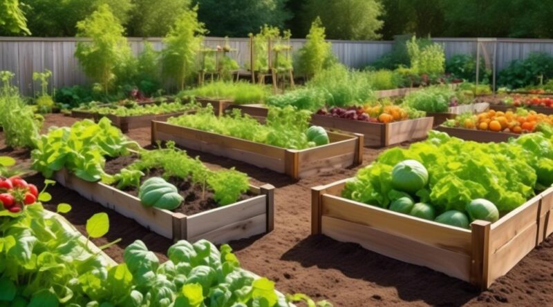 organic gardening with edible plants