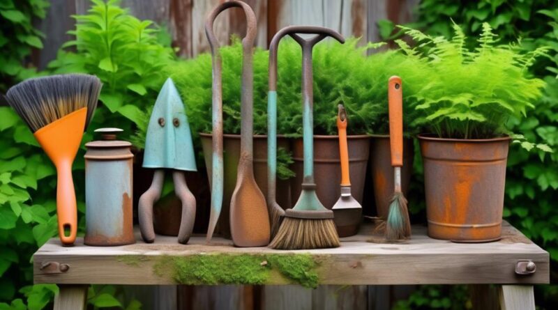 recycling old garden tools