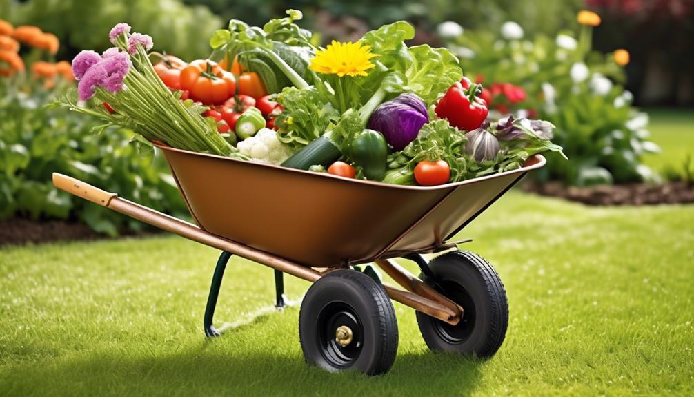 red wheelbarrow in rain