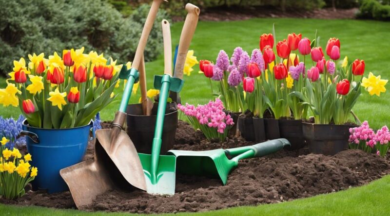 spring flower garden preparation