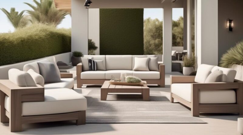 stylish outdoor living space