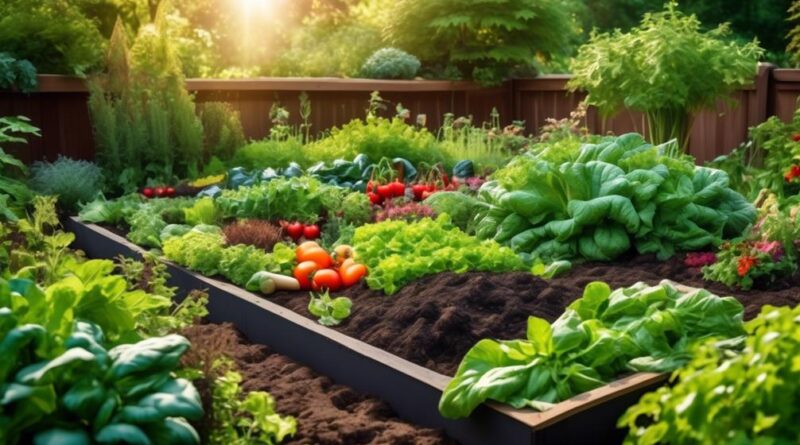 sustainable gardening in raised beds