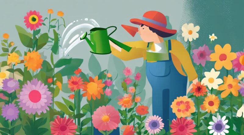 watering flower gardens effectively