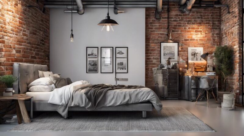 industrial bedroom design ideas