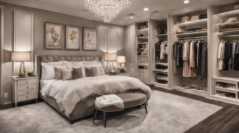 luxurious bedroom designs with closets