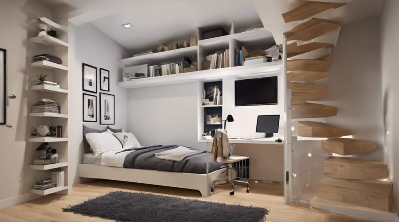 space saving small bedroom design