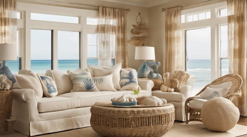 beach themed living room decor