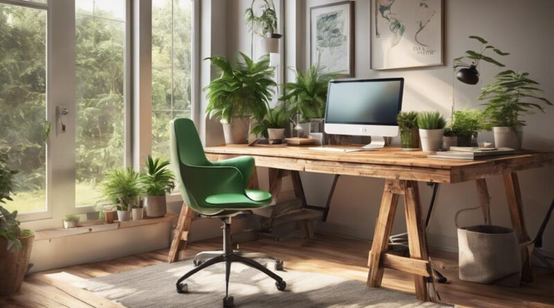 eco friendly home office inspiration