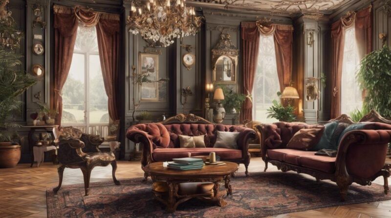 elegant victorian living room