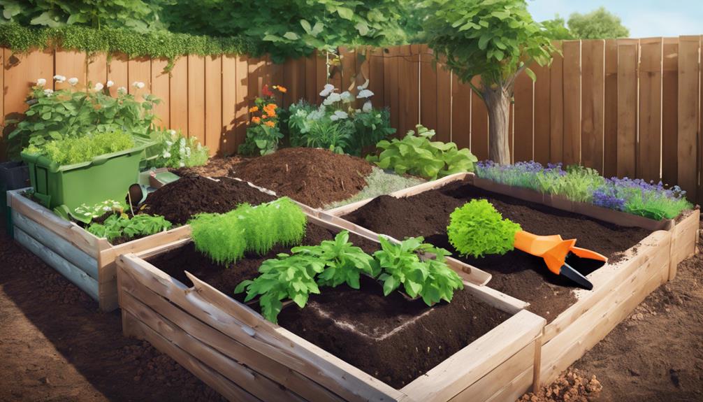 enhance garden with compost