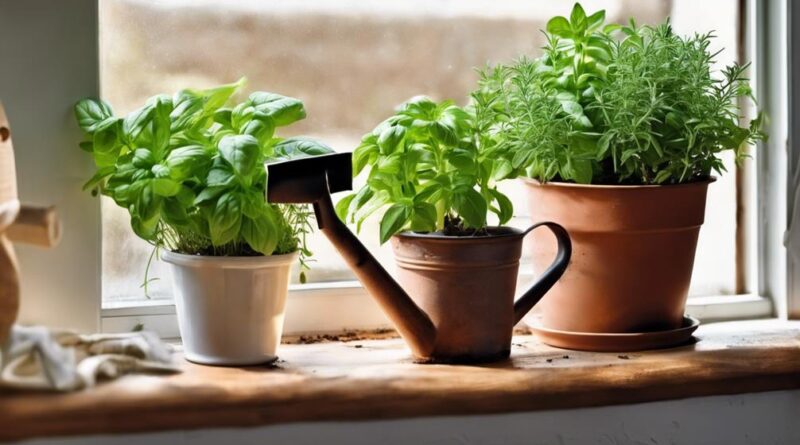 indoor herb gardening success