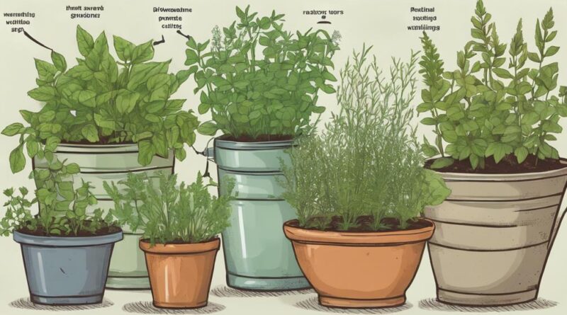 optimal watering for herbs